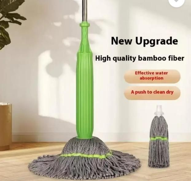 Self-Twisting Rotating Mop – 360° Spin, Hands-Free Wringing, Deep Clean Mop
