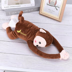 Monkey Tissue Holder – Cute Plush Hanging Dispenser for Car, Bathroom & Desk