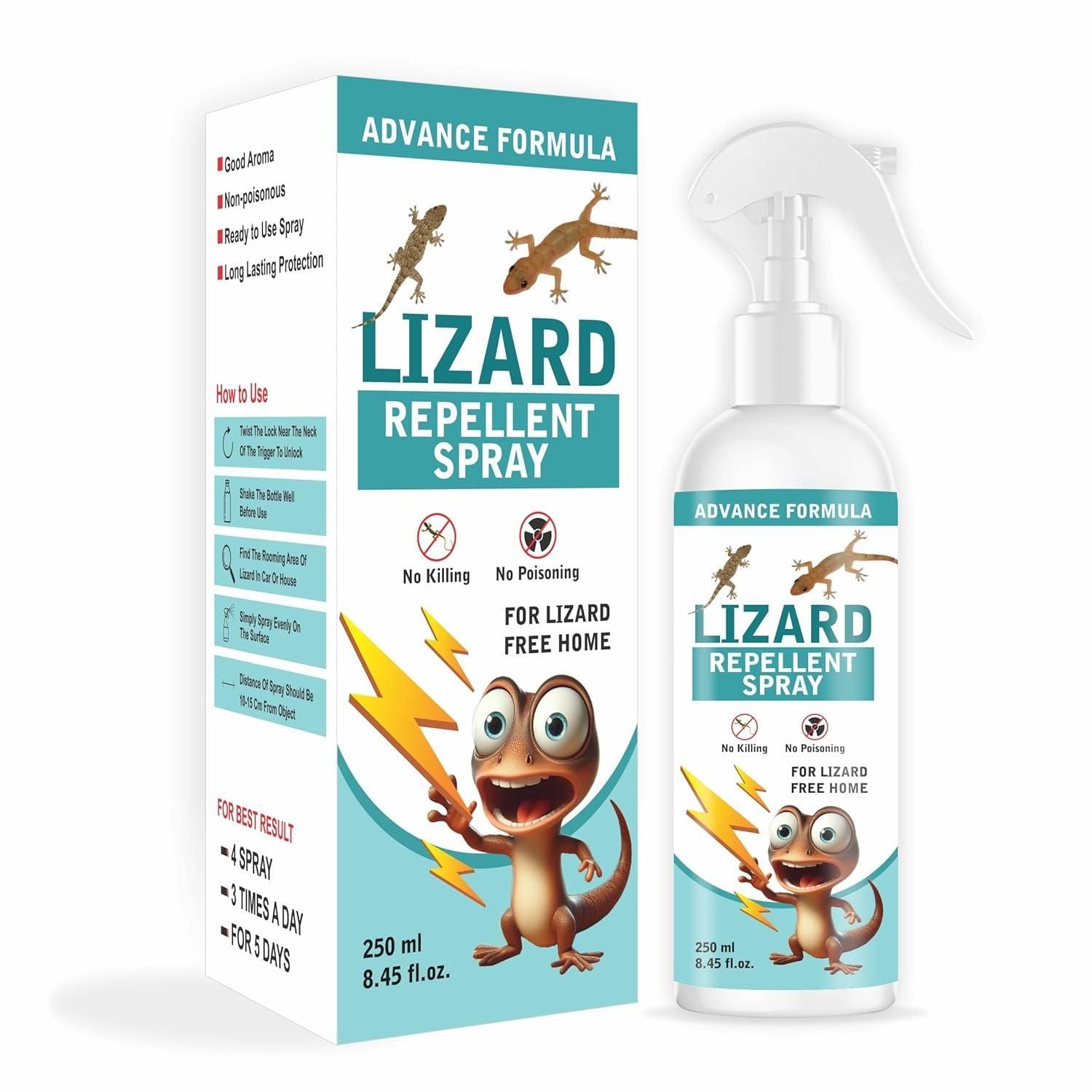 Lizard Repellent Spray – Pack of 2 | Natural, Chemical-Free & Family Safe
