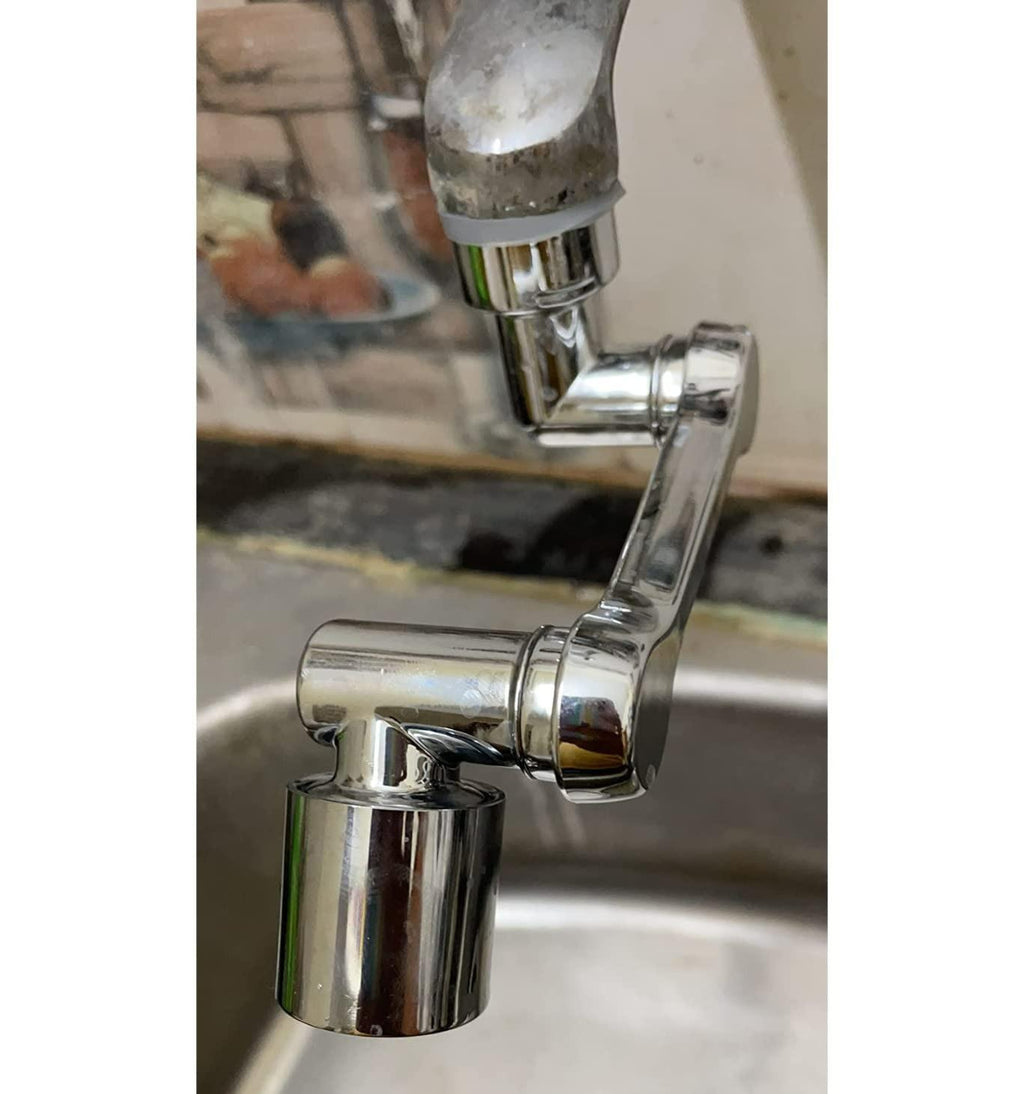 1080° Rotating Faucet Extender – Dual Mode Splash Filter