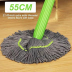 Self-Twisting Rotating Mop – 360° Spin, Hands-Free Wringing, Deep Clean Mop