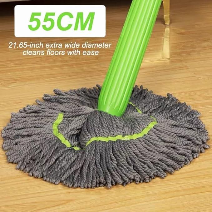 Self-Twisting Rotating Mop – 360° Spin, Hands-Free Wringing, Deep Clean Mop