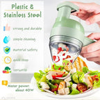 4-in-1 Portable Electric Vegetable Cutter Set – Slice, Grind, Clean & More!