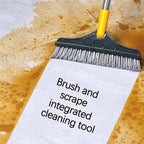 2-in-1 Floor Cleaning Brush – Rotating Head with Squeegee & V-Shape Bristles