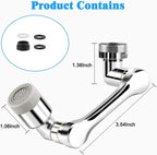 1080° Rotating Faucet Extender – Dual Mode Splash Filter