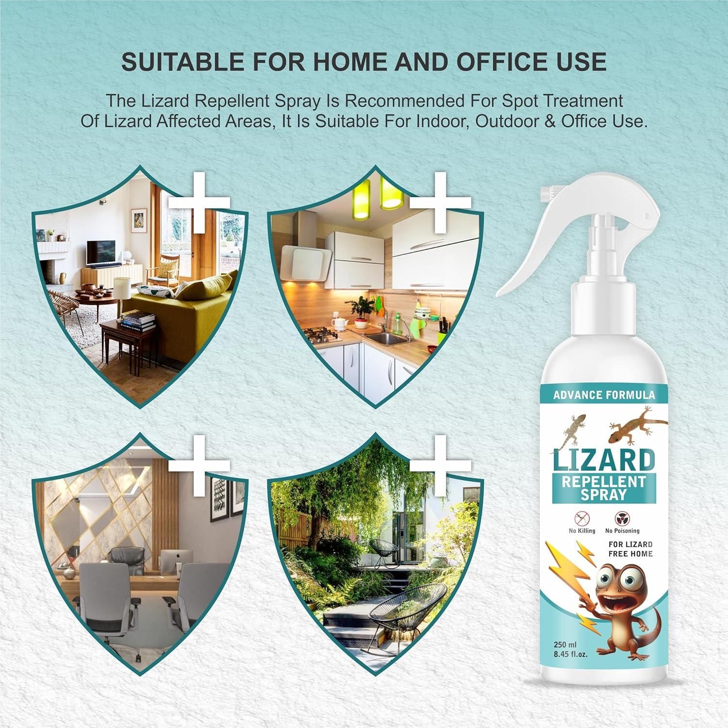 Lizard Repellent Spray – Pack of 2 | Natural, Chemical-Free & Family Safe
